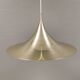 Golden semi hanging lamp, designed by bonderup & thorup Denmak 1974