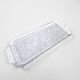 Art Deco glass serving tray - pansies flowers Vallerysthal Portieux