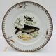 6 Limoges porcelain plates, fish pattern.
