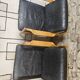 Paire de faureuil Scandinave cuir 1970"