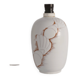 Art Deco White Seashell Motif Table lamp By Anna Lisa Thomson, Upsala Ekeby