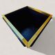 Brass cache-pot & black lacquer – attributed to Claude Mahey – circa 1970