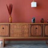 Scandinavian sideboard - rounded forms - 1960s