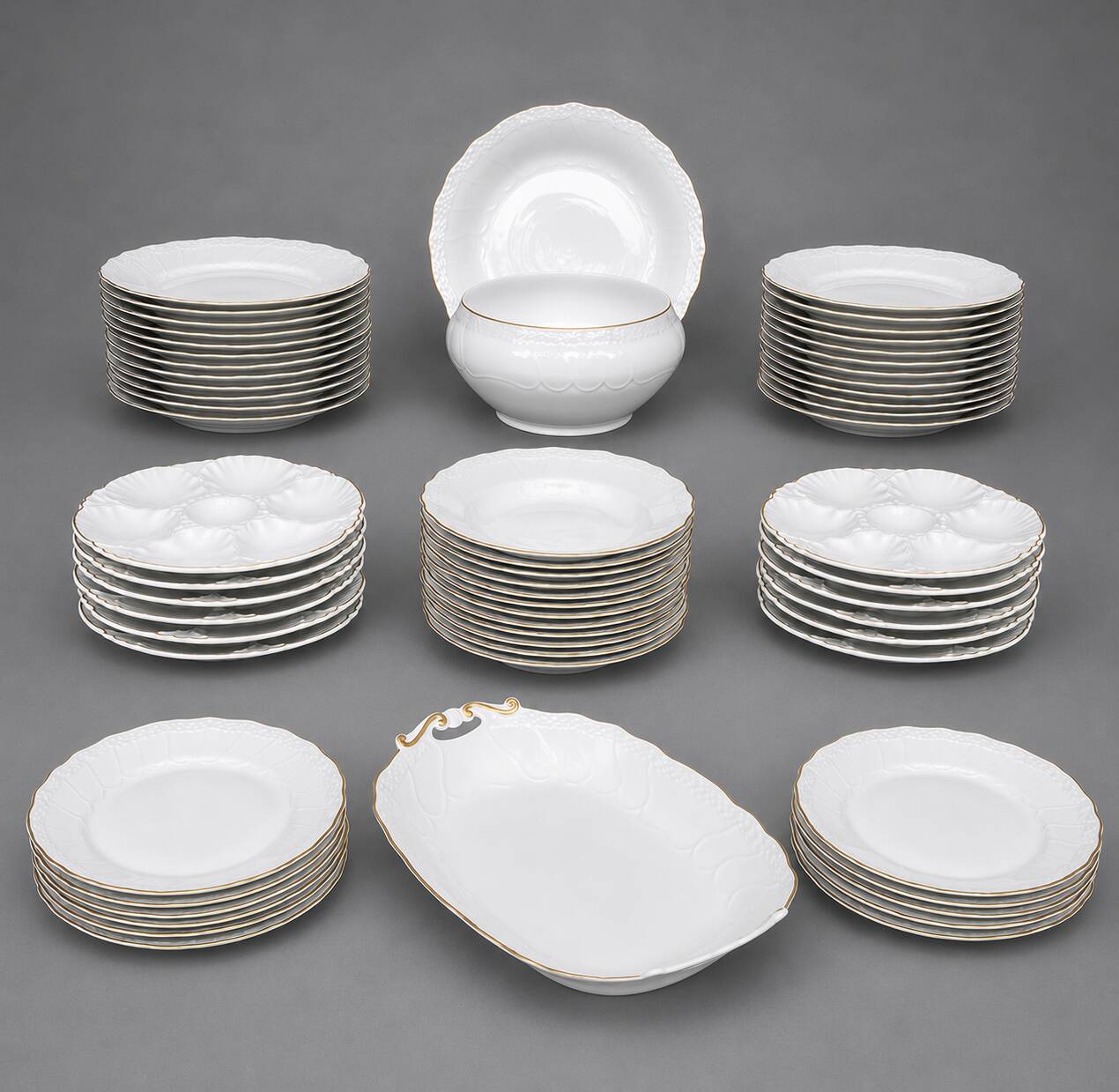 La porcelaine de Baudour. Service de table.