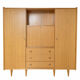 Vintage teak secretary cabinet — 1960s Scandinavian style