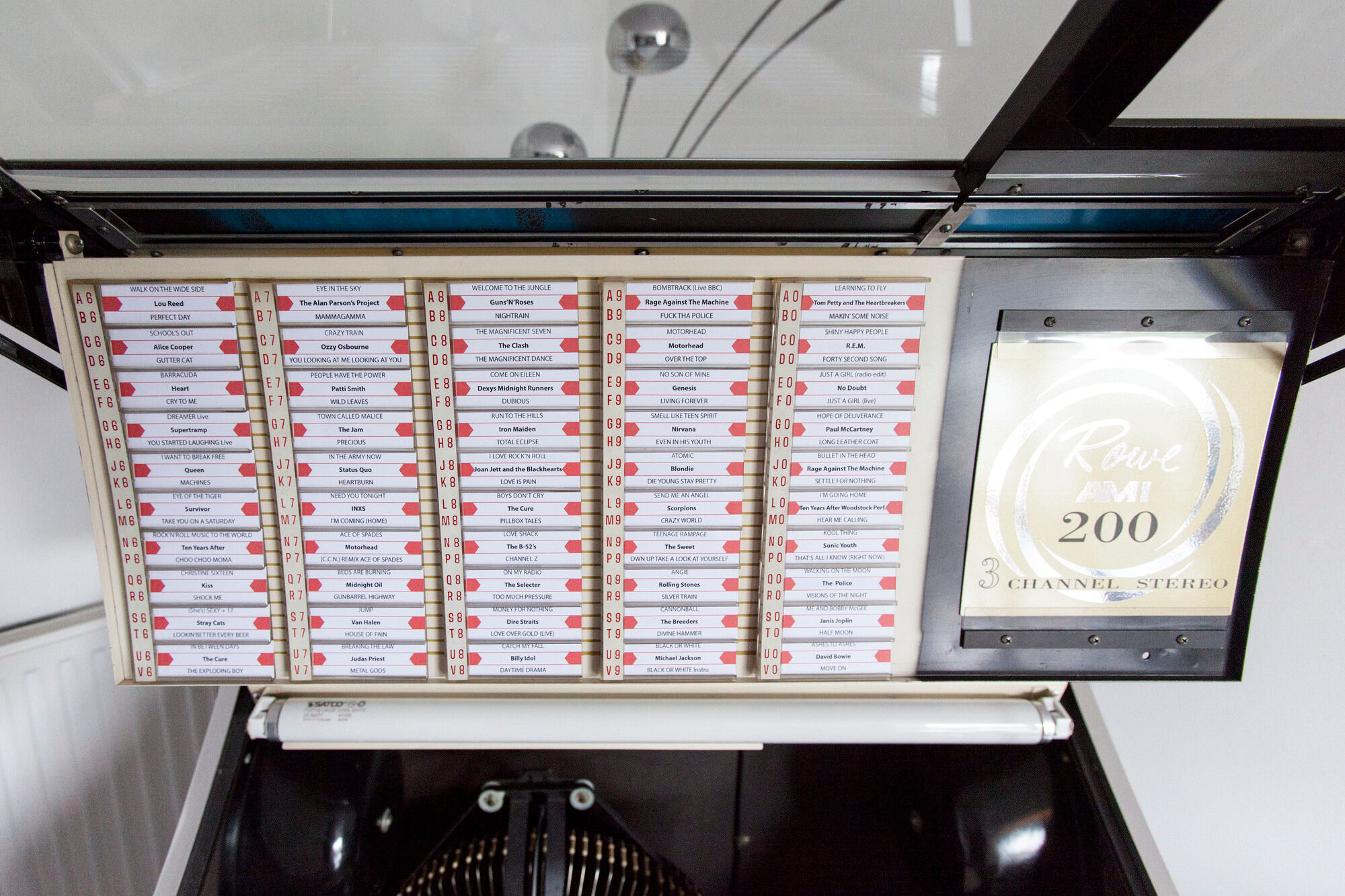 Jukebox Rowe friend from 1963 model"Jal" capa 100 vinyl compilation pop, rock, metal from 1950 to 1990