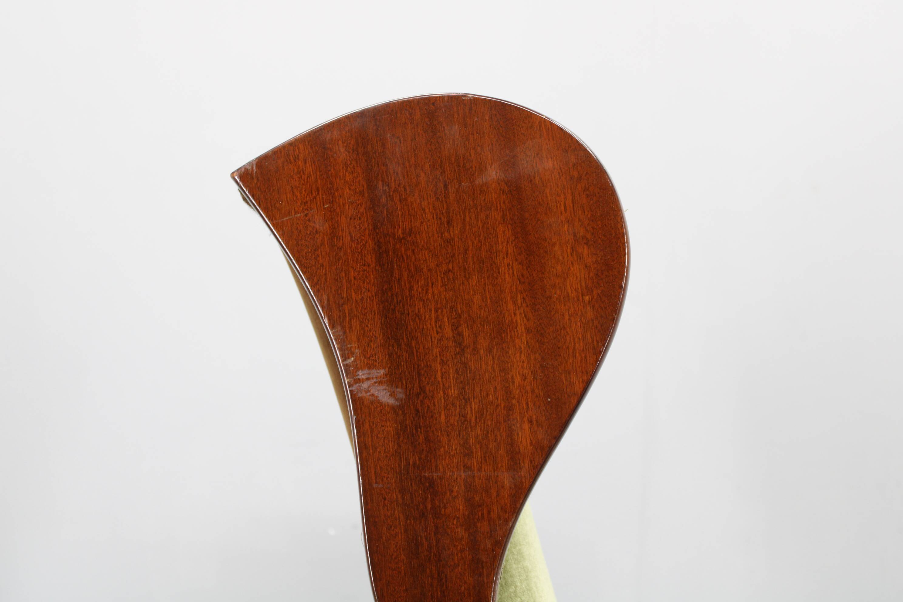 Danish mid-century wingback armchair by Frits Henningsen, 1950s