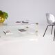 Charles Hollis Jones: Plexiglass & Brass coffee table