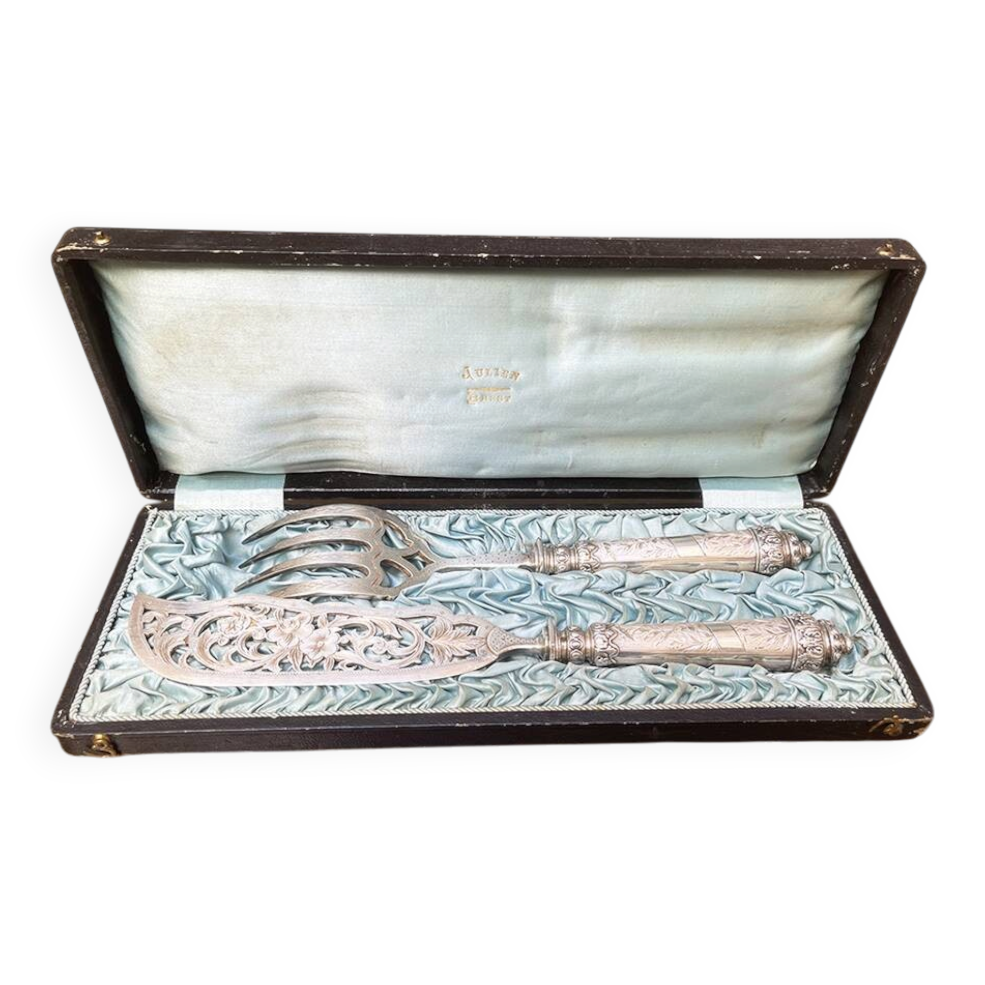 Antique fish cutlery in Louis XVI style – Julien Brest