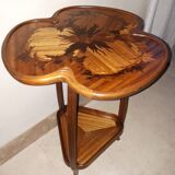 Majorelle pedestal table with thistle