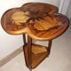 Majorelle pedestal table with thistle