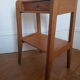 Wooden bedside table