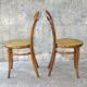 Set de 2 chaises Thonet bistrot cannées N°14 1900