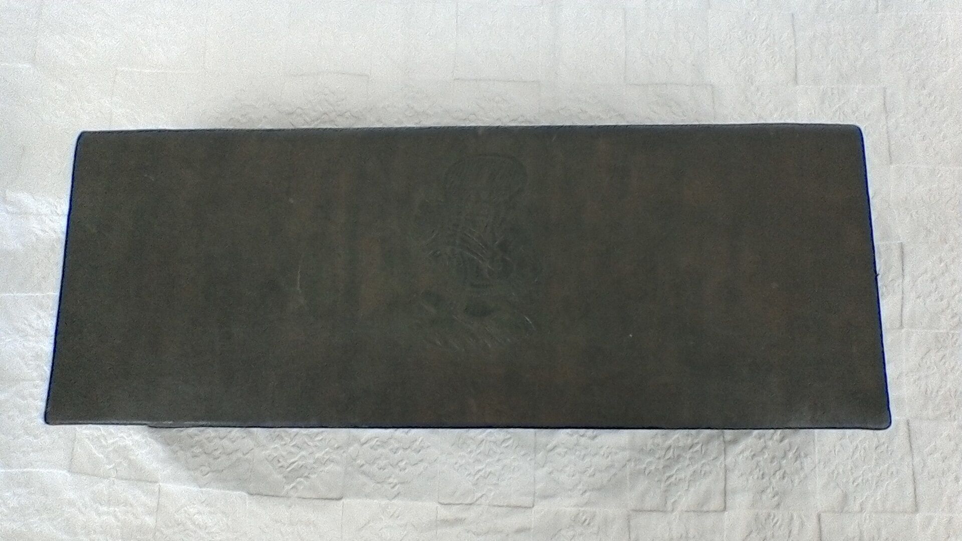 Storage box, leather, vintage