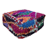 Pouf berbère fait main en laine  60 X 60 X 20 CM