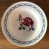 Set of 8 hollow plates in earthenware