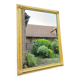 Louis XVI Style Rectangular Mirror In Wood And Golden Stucco