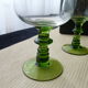 Set de 6 verres à vin blanc d'Alsace  anciens  Jambe balustre