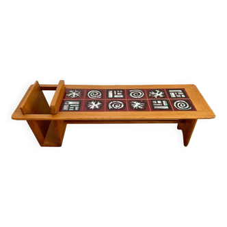 Table basse années 60 Guillerme et Chambron
