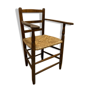 fauteuil paillé