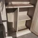 Old wall-mounted wooden display cabinet