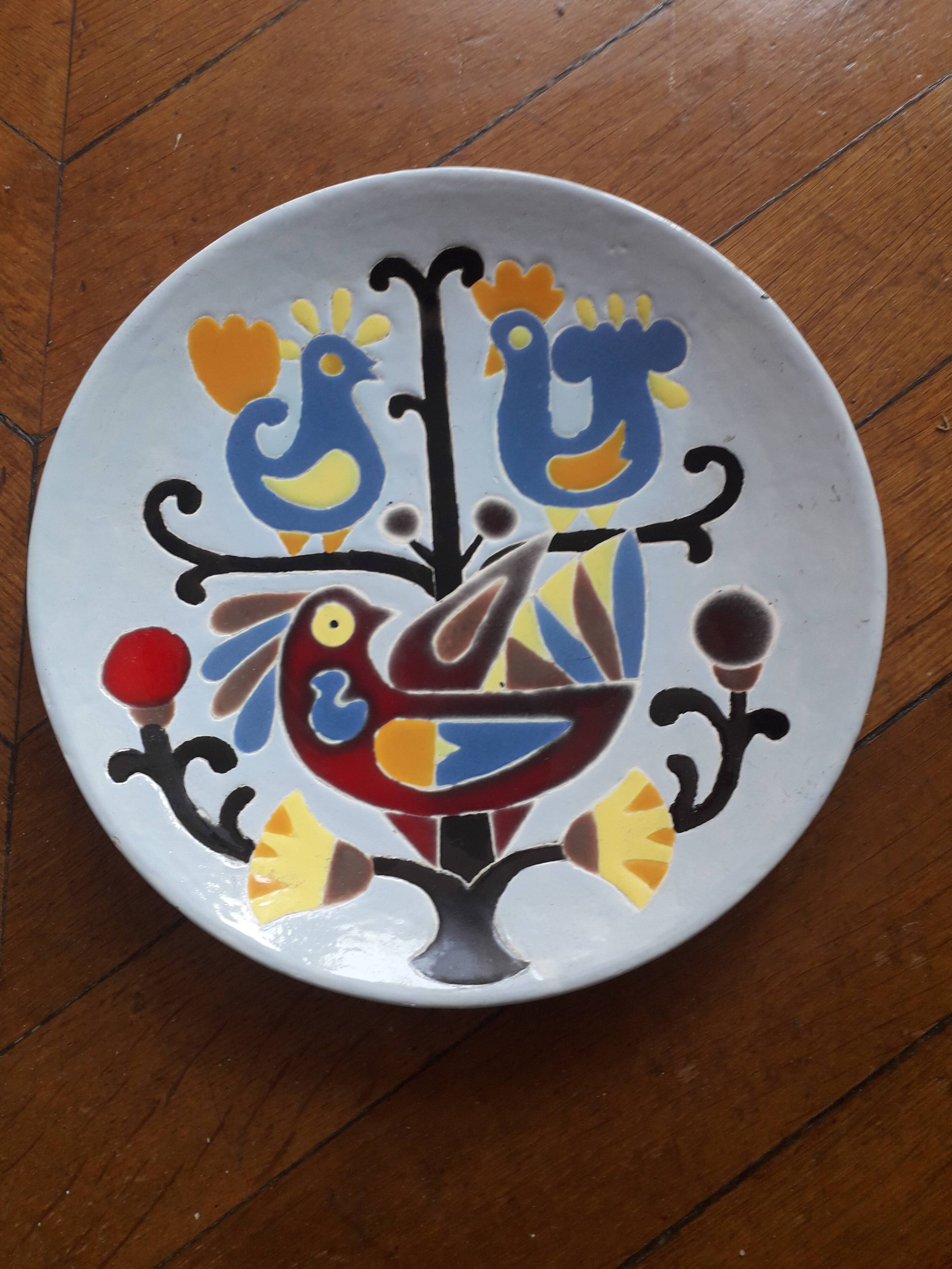 Vintage Vallauris plate