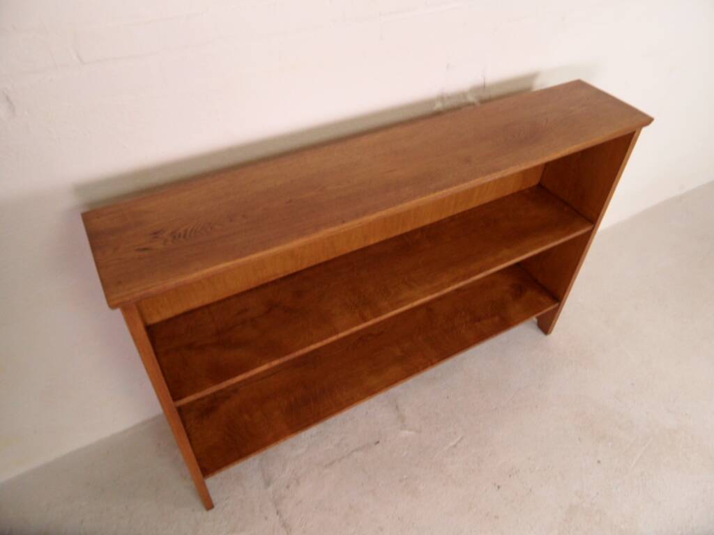 Vintage oak open bookcase