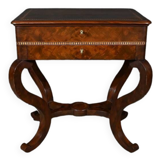 Burl Mahogany Dressing Table, Restoration Period – Early 19th Century