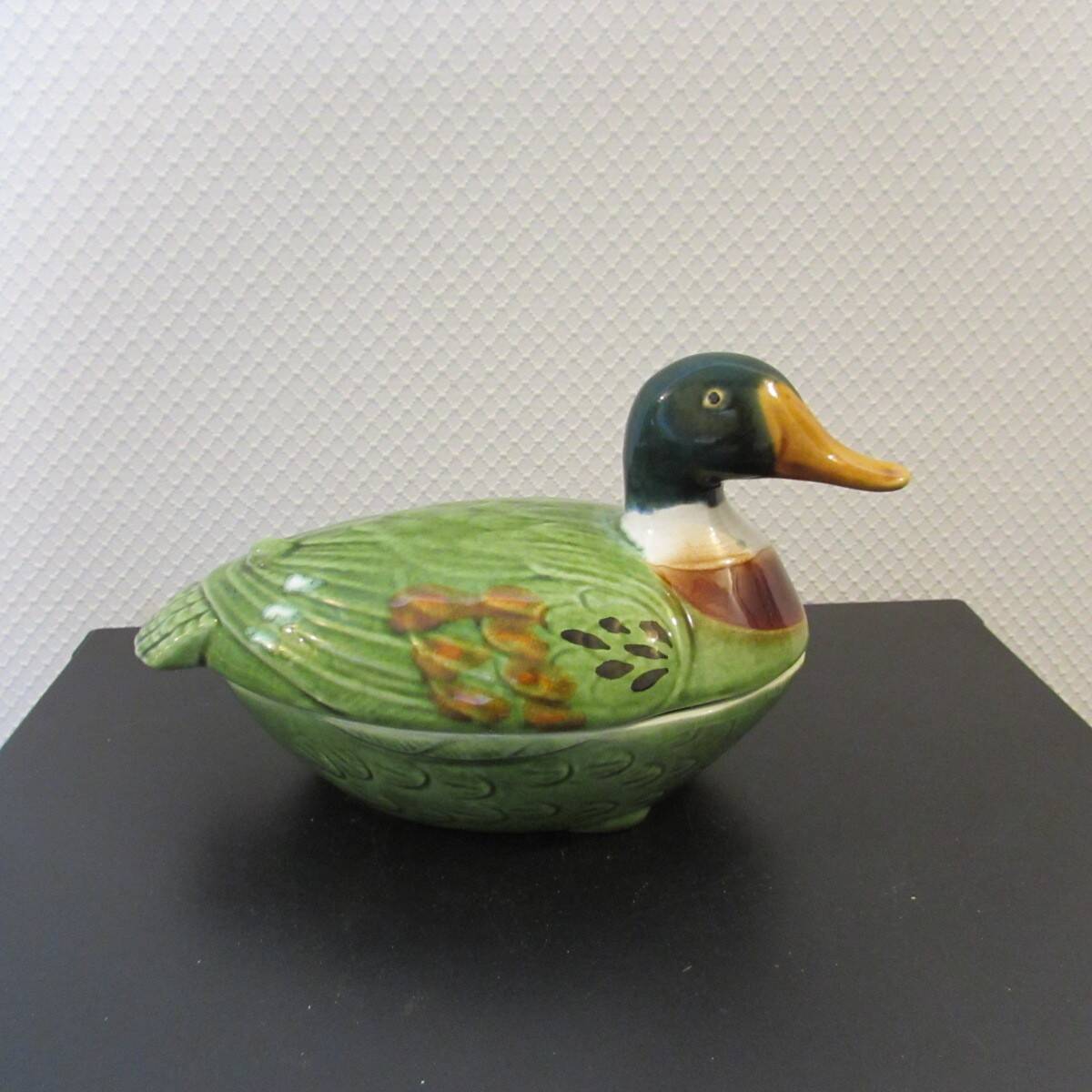 Terrine ou Boite Canard en Céramique Michel Caugant