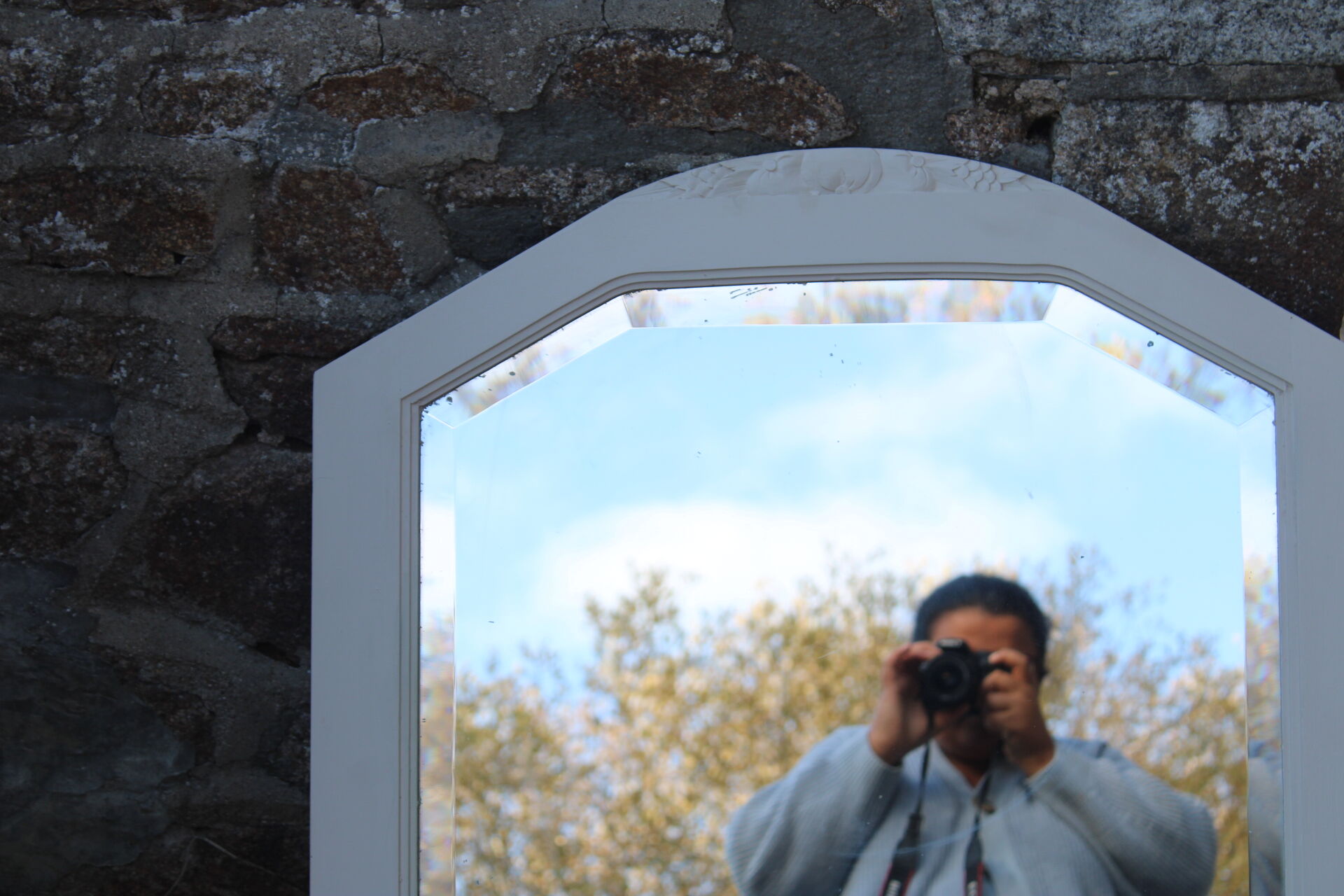 Art Deco beveled mirror