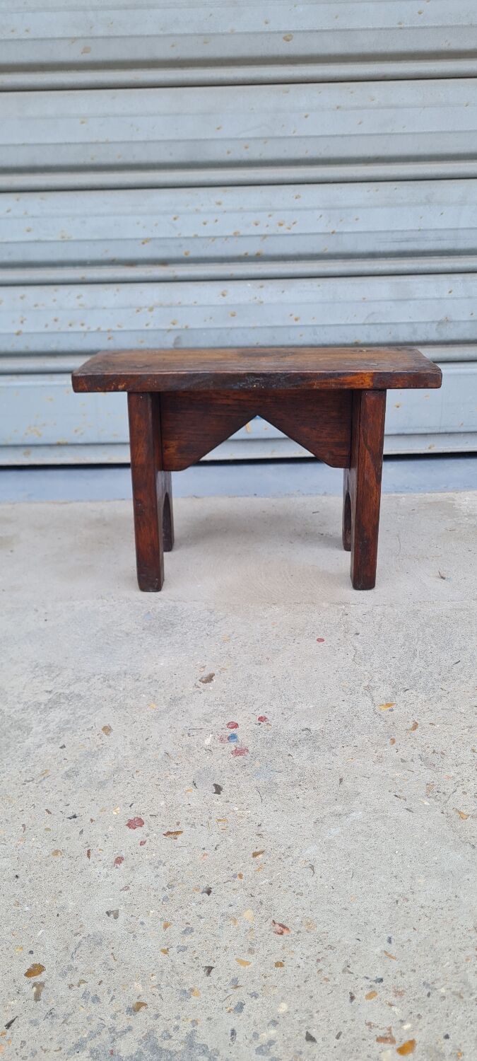 Solid oak stool 1940