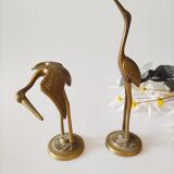 Brass heron duo