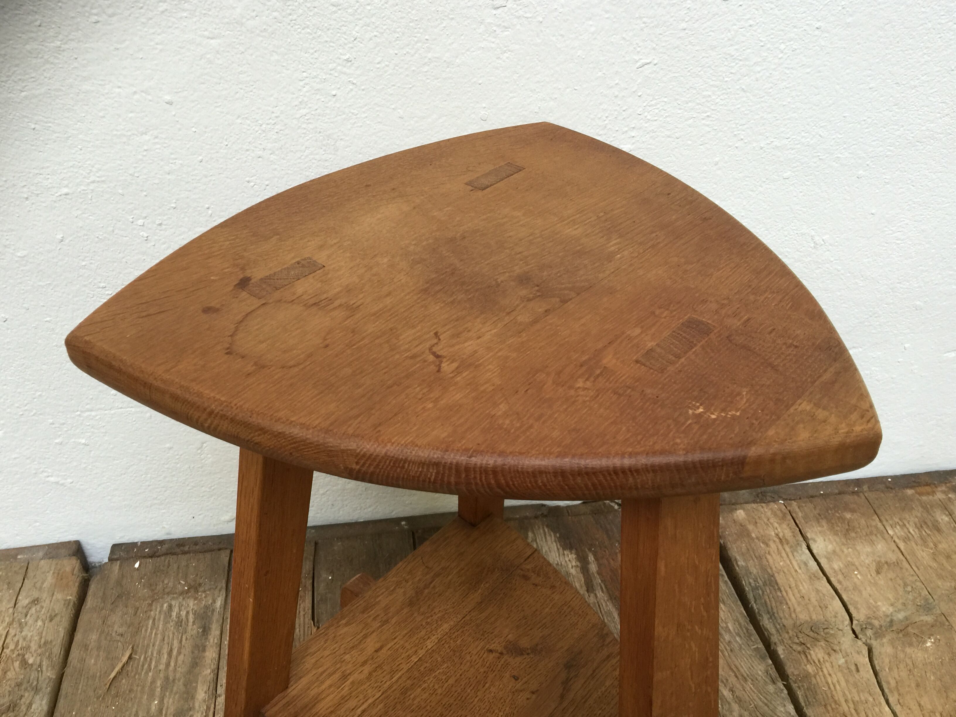 Wooden tripod stool