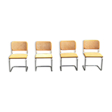 4 Cesca chairs B32 Marcel Breuer