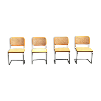 4 Cesca chairs B32 Marcel Breuer