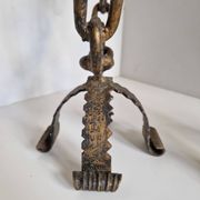 Paire de chandeliers, candélabres brutalistes, années 60-70
