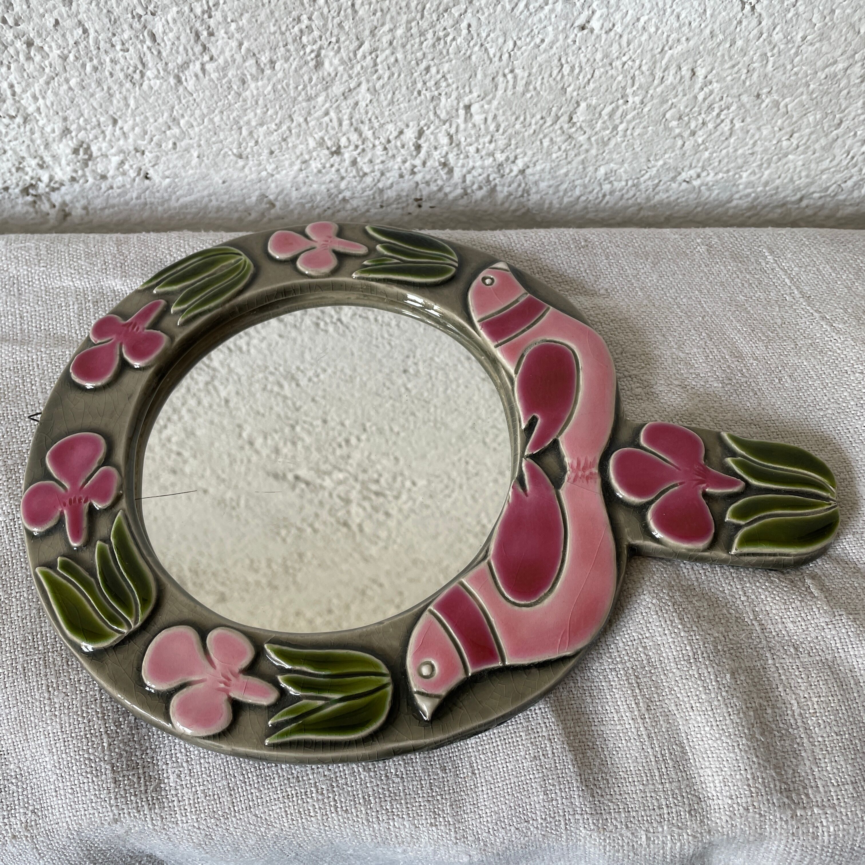 Mithé espelt ceramic mirror 1960