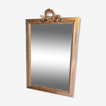 Ancien miroir doré 145x90cm