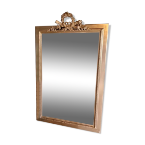 ancien miroir doré 145x90cm