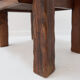 Tables de chevet ou table d'appoint rustiques en bois massif de style mid-century