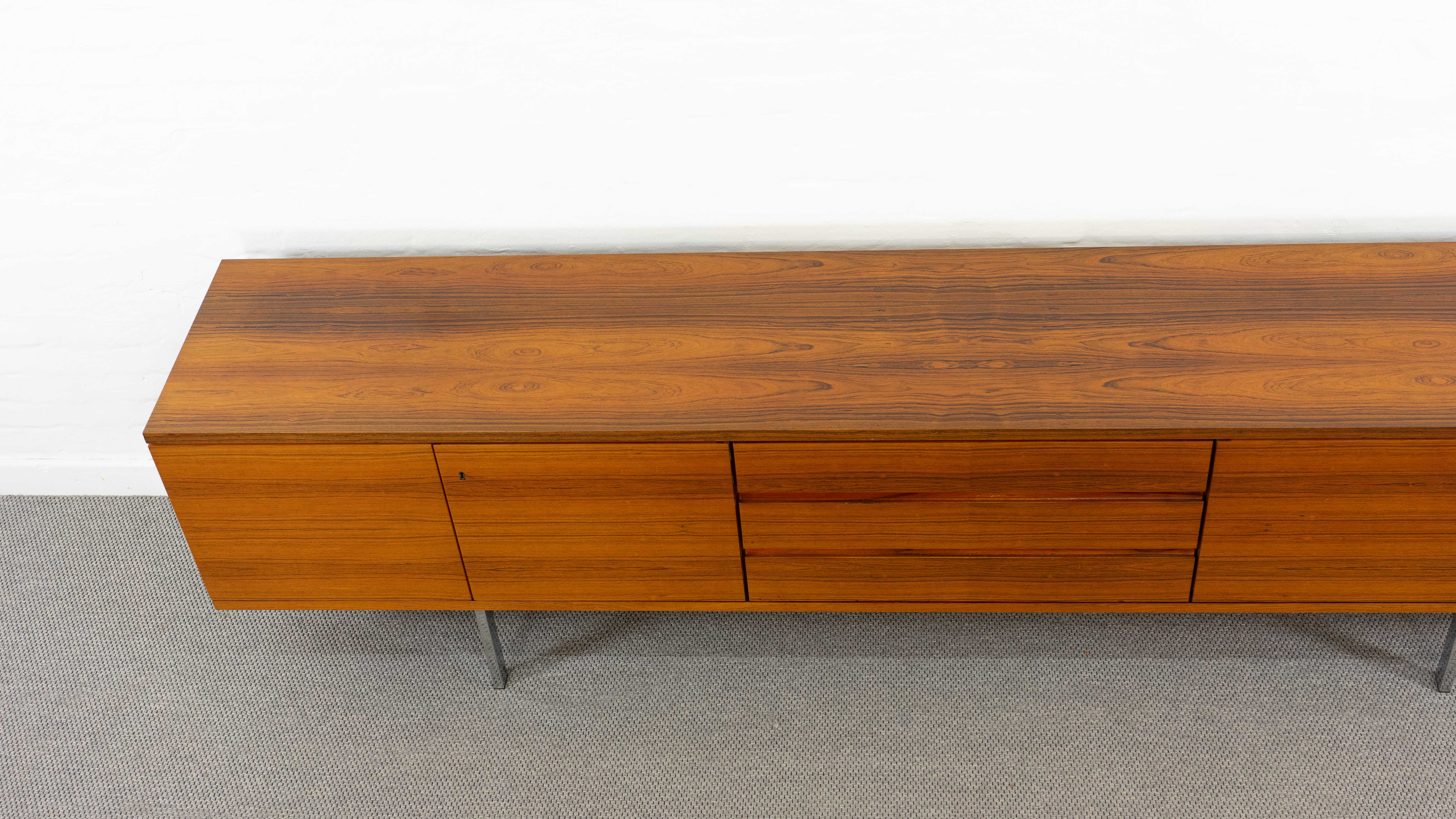 Minimalistic mid century sideboard in rosewood