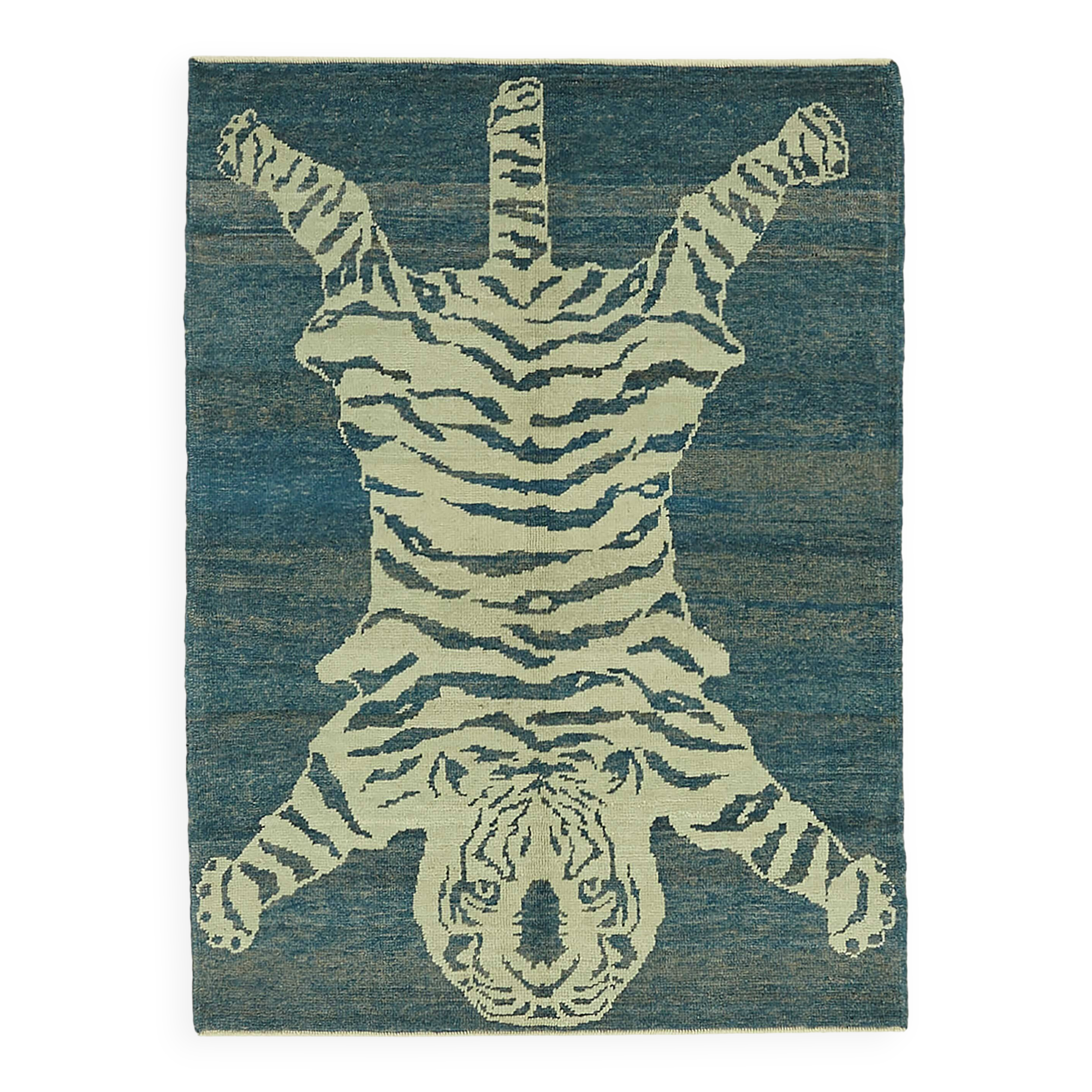 Turkish Handknotted Wool Tiger Rug  143 cm x 193 cm