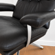 Vintage Danish mid-century Werner Langenfeld leather lounge chair 1970s