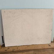 Vintage oil painting signed seaside landscape