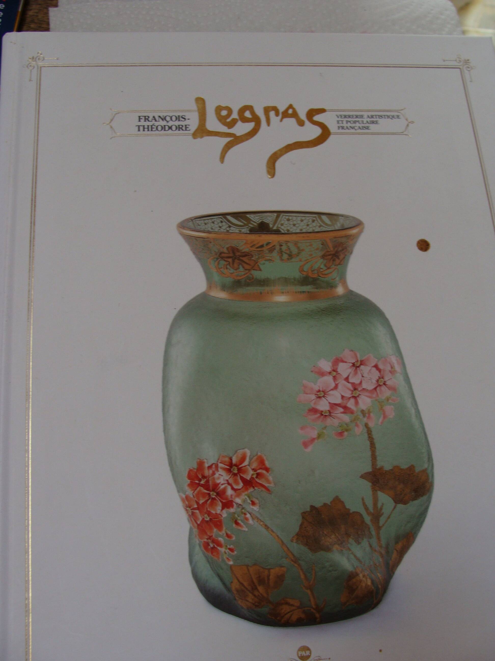 Legras vase with dahlia