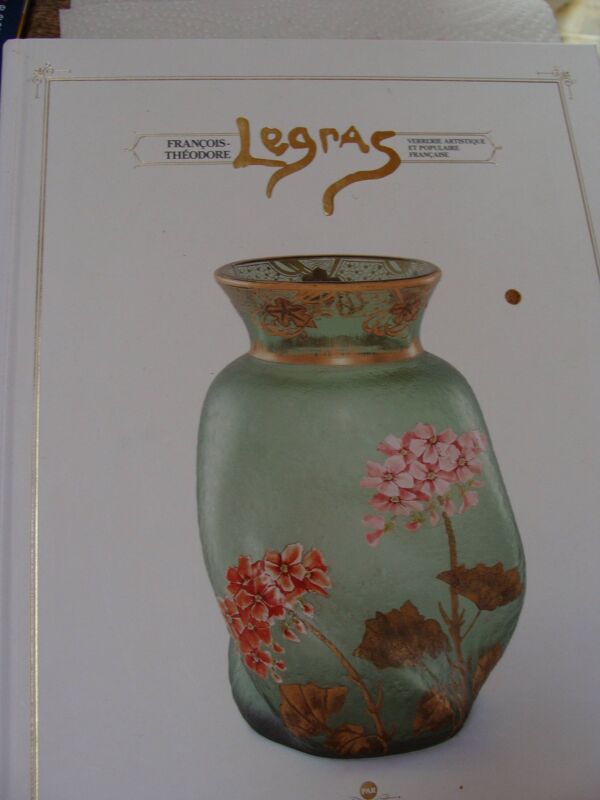 Vase Legras au dahlia