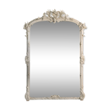 Large Louis XV style mirror with white rocaille