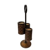 Modernist wine rack, flower stand, bottle rack, Denmark 1970s.