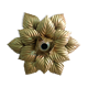 Flower metal sconce