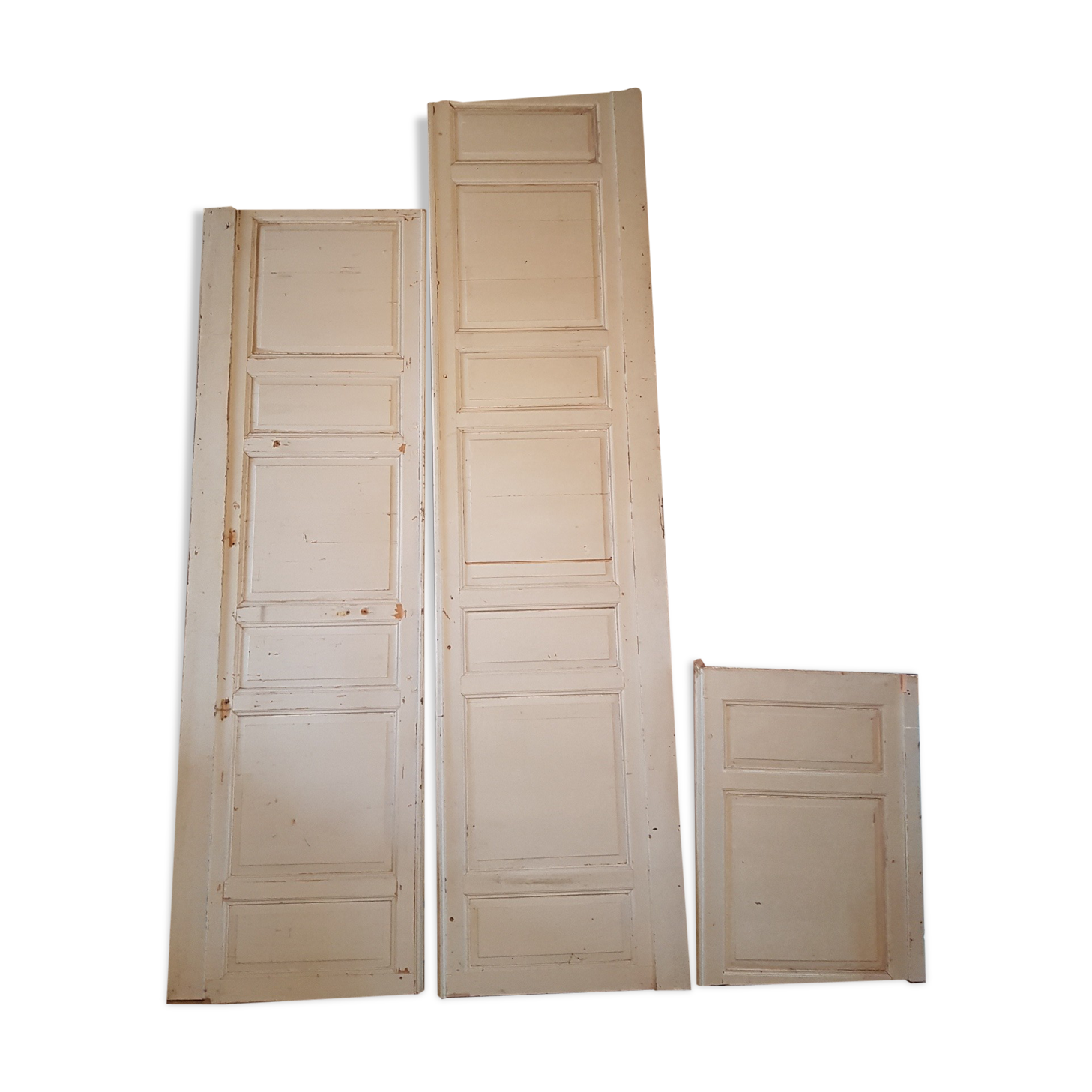 Lot de 3 boiseries murales de soubassement XIXème